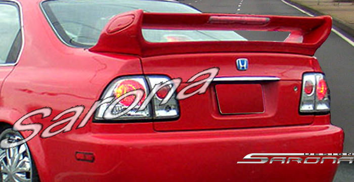 Custom Honda Accord Trunk Wing  Coupe & Sedan (1996 - 1997) - $349.00 (Manufacturer Sarona, Part #HD-016-TW)